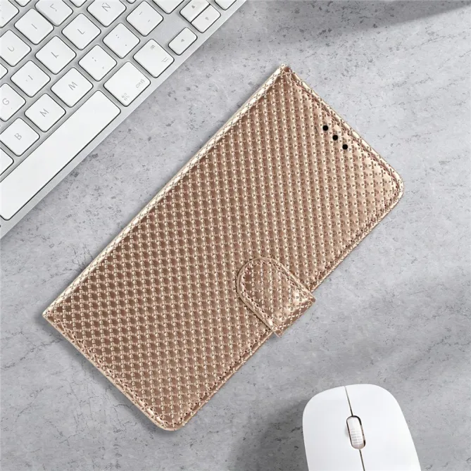 Housse iPhone 16 Plus texture diamant avec dragonne