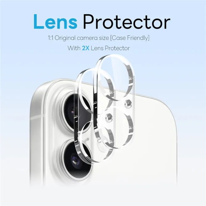 Coque iPhone 16 Plus magnétique mate pack 5 en 1 avec 2 verres trempés et 2 films objectifs