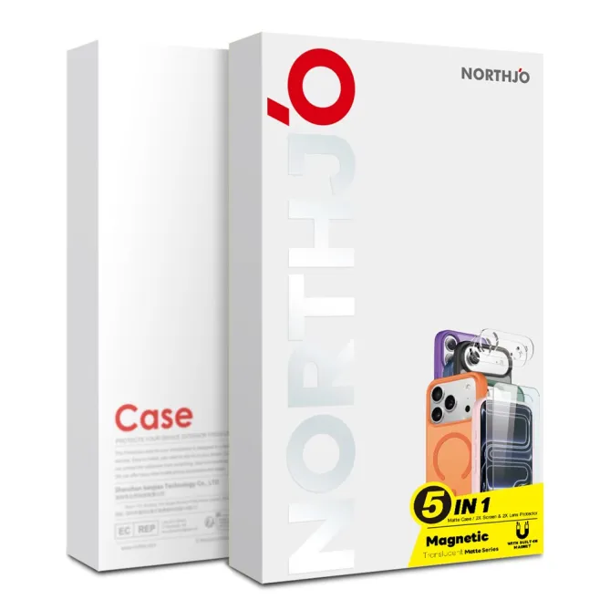 Coque iPhone 16 Plus magnétique mate pack 5 en 1 avec 2 verres trempés et 2 films objectifs