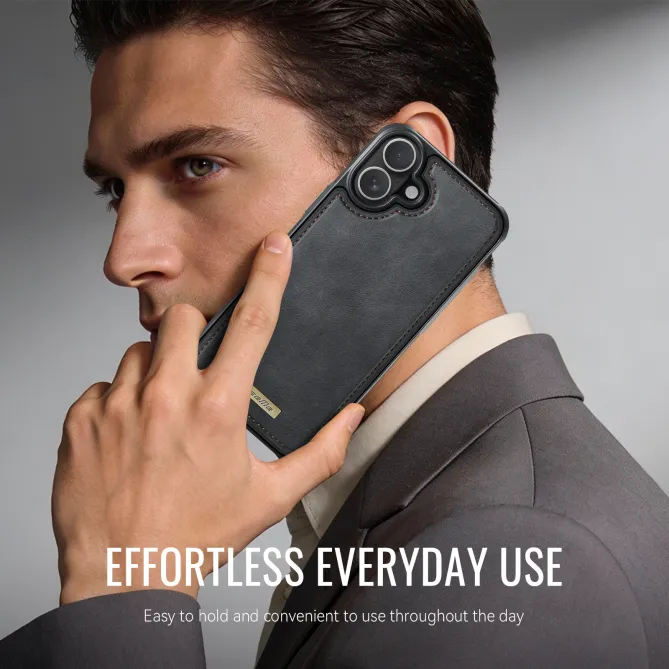Coque iPhone 16 Plus simili cuir magnétique C69 Series