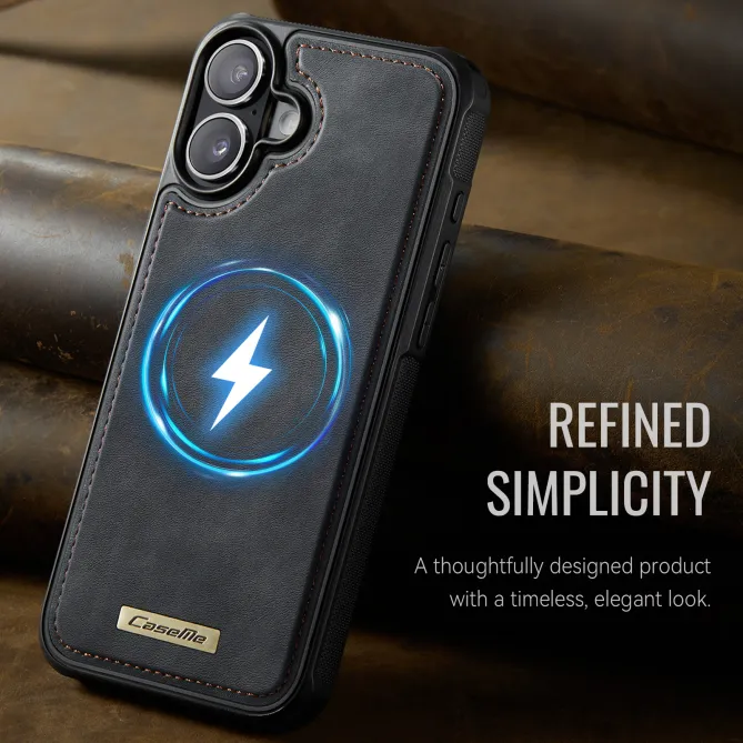 Coque iPhone 16 Plus simili cuir magnétique C69 Series