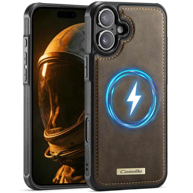 Coque iPhone 16 Plus simili cuir magnétique C69 Series