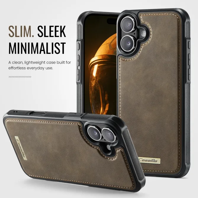 Coque iPhone 16 Plus simili cuir magnétique C69 Series