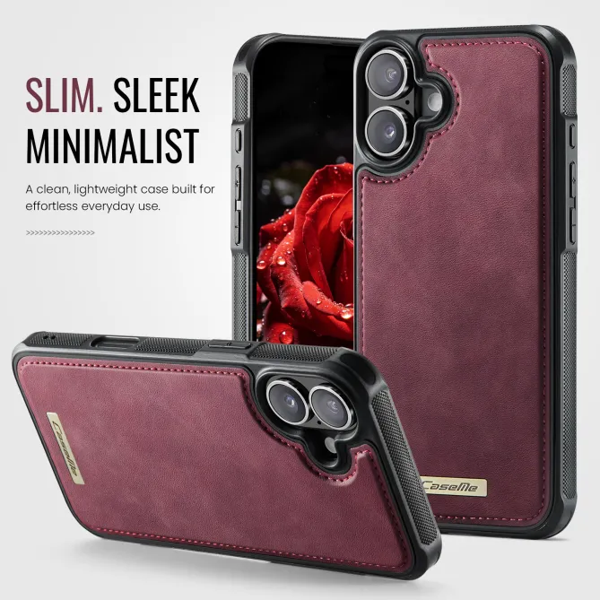 Coque iPhone 16 Plus simili cuir magnétique C69 Series