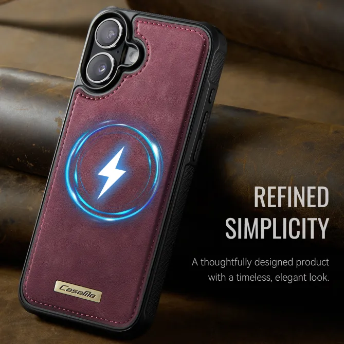Coque iPhone 16 Plus simili cuir magnétique C69 Series