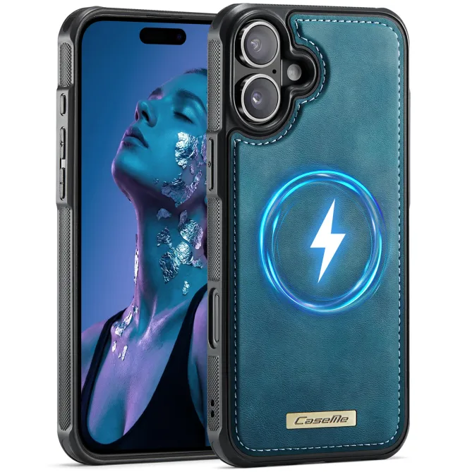 Coque iPhone 16 Plus simili cuir magnétique C69 Series