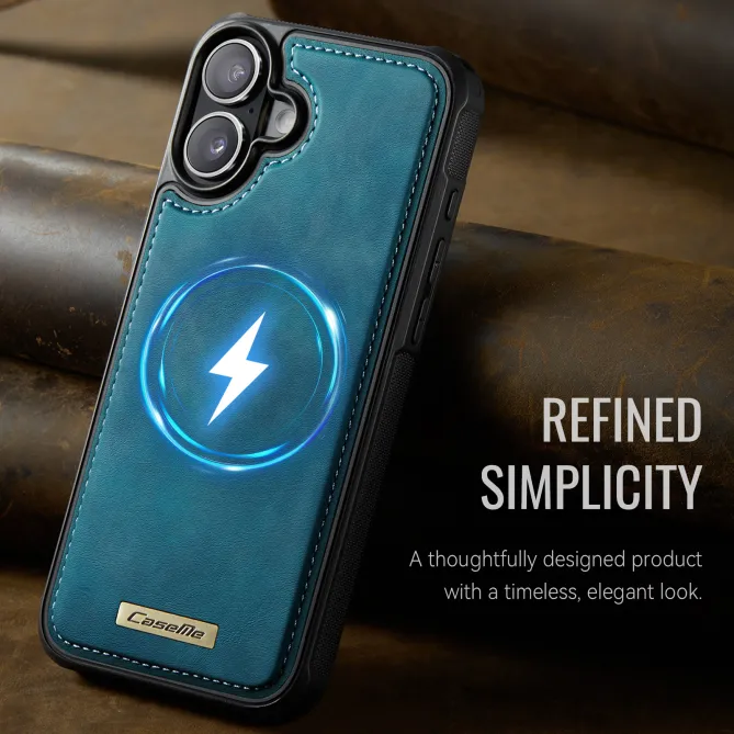 Coque iPhone 16 Plus simili cuir magnétique C69 Series