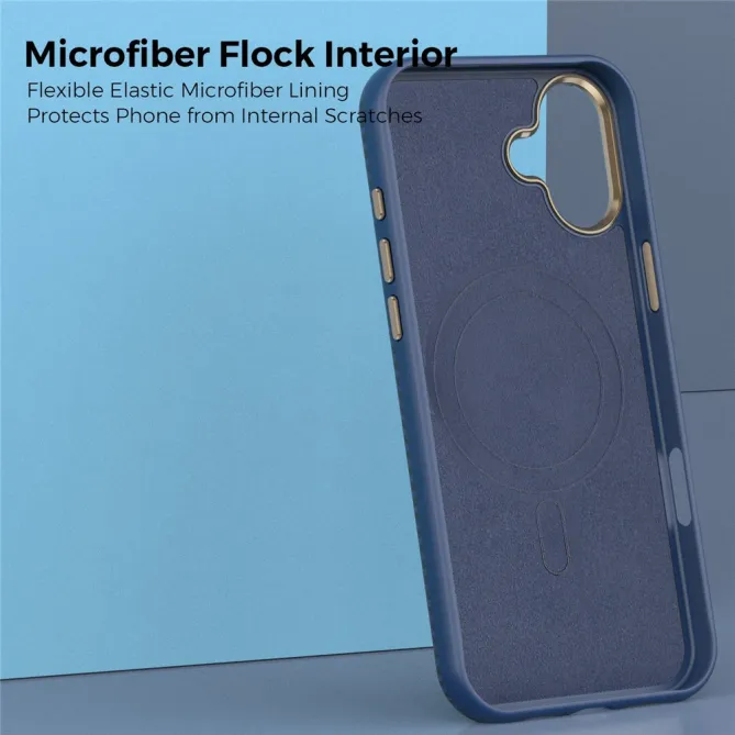 Coque iPhone 16 Plus texture carbone compatible MagSafe cadre caméra métal
