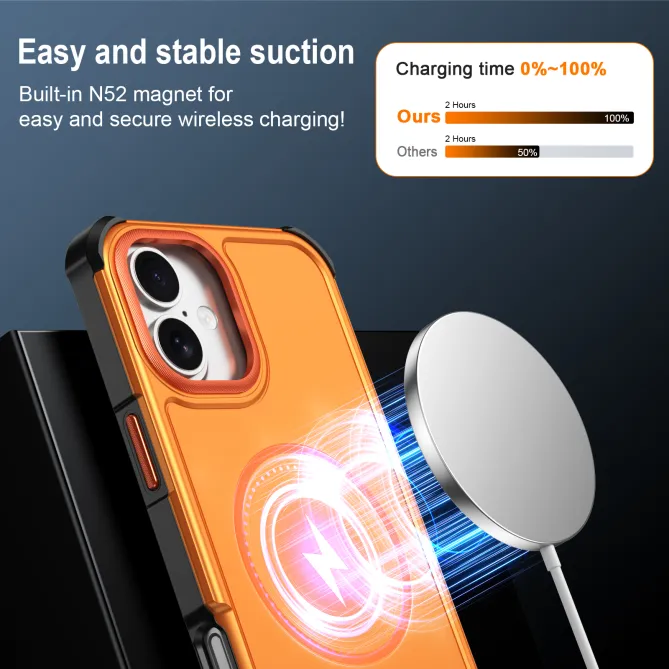 Coque iPhone 16 Plus magnétique triple couche coins renforcés