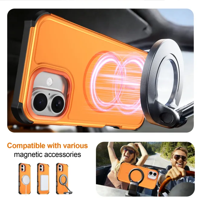 Coque iPhone 16 Plus magnétique triple couche coins renforcés