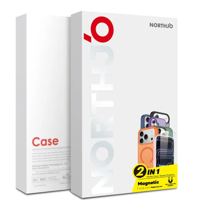 Coque iPhone 16 Plus magnétique mate compatible MagSafe avec verre trempé