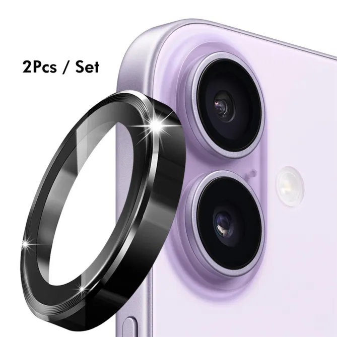 Coque iPhone 16 Plus transparente magnétique pack 3 en 1 avec verre trempé et protège-objectifs aluminium