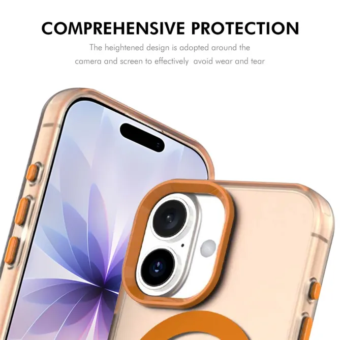 Coque iPhone 16 Plus transparente magnétique pack 3 en 1 avec verre trempé et protège-objectifs aluminium
