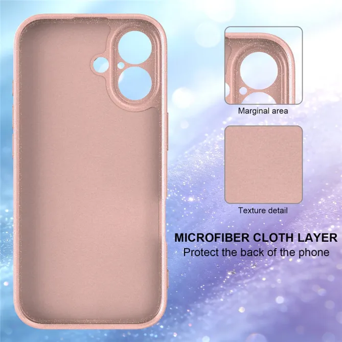 Coque iPhone 16 Plus paillettes magnétique avec dragonne