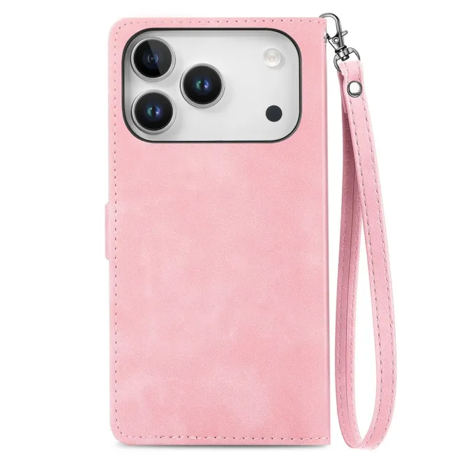 Housse Blackview Wave 7C simili cuir daim motif floral zippée avec dragonne