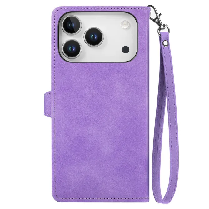 Housse Blackview Wave 7C simili cuir daim motif floral zippée avec dragonne