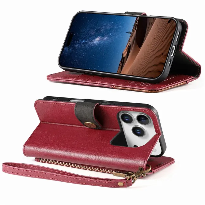 Housse Blackview Wave 7C simili cuir bicolore patchwork zippée