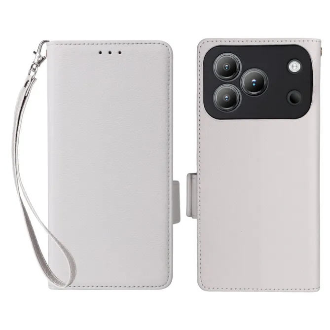 Housse Blackview Wave 7C Effet Cuir Lanière FOLKEN Litchi