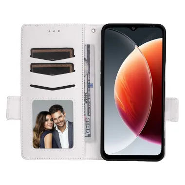 Housse Blackview Wave 7C Effet Cuir Lanière FOLKEN Litchi