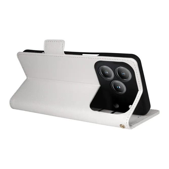 Housse Blackview Wave 7C Effet Cuir Lanière FOLKEN Litchi