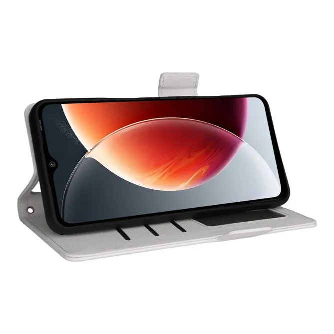 Housse Blackview Wave 7C Effet Cuir Lanière FOLKEN Litchi