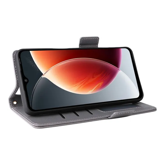 Housse Blackview Wave 7C Effet Cuir Lanière FOLKEN Litchi