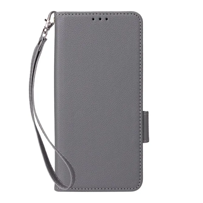 Housse Blackview Wave 7C Effet Cuir Lanière FOLKEN Litchi