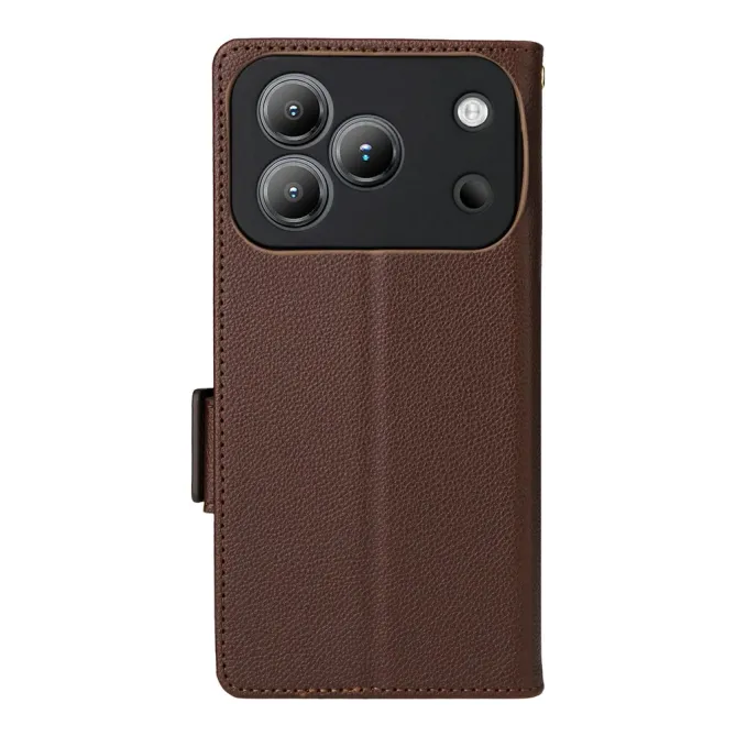 Housse Blackview Wave 7C Effet Cuir Lanière FOLKEN Litchi