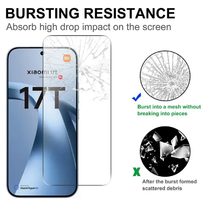 Pack 2 verres trempés pour Xiaomi 17T Pro - photo 4