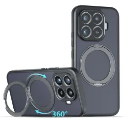 Coque Xiaomi 17T Pro Magnétique Ring Support Semi-Transparente