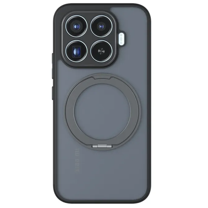 Coque Xiaomi 17T Pro Magnétique Ring Support Semi-Transparente