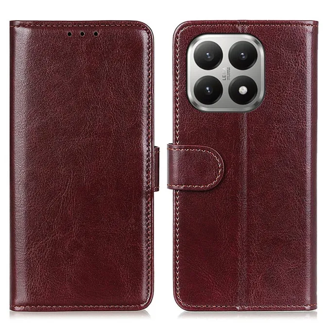 Housse Xiaomi 17T Pro Cuir Ciré Effet Wax Fonction Support