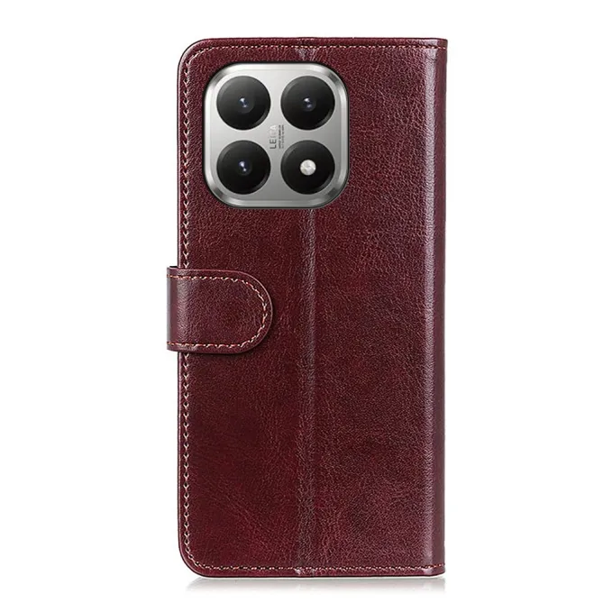 Housse Xiaomi 17T Pro Cuir Ciré Effet Wax Fonction Support