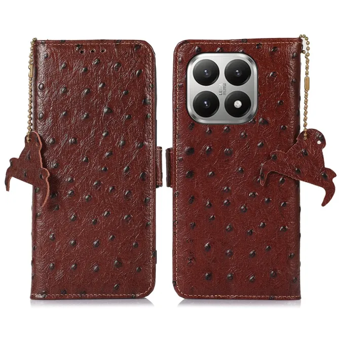 Housse Xiaomi 17T Pro Cuir Effet Peau d'Autruche