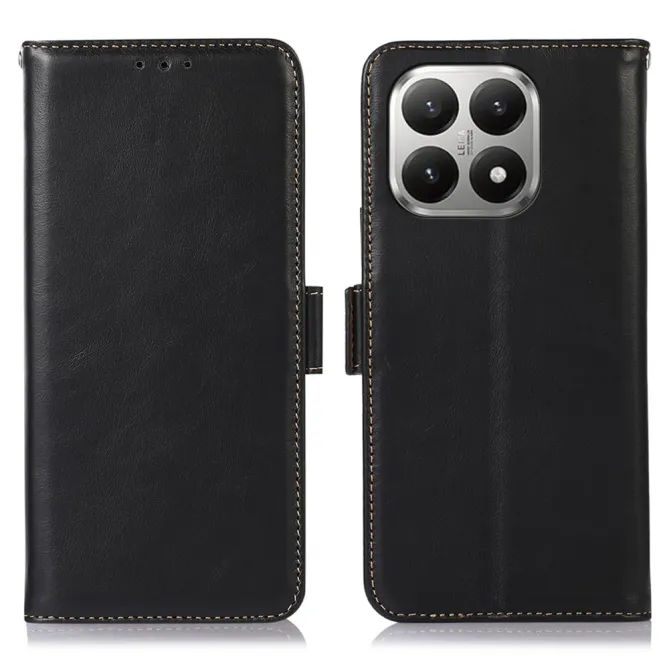 Housse Xiaomi 17T Pro Cuir Véritable RFID Porte-Cartes