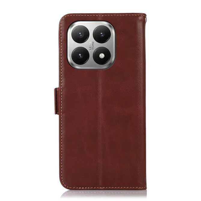 Housse Xiaomi 17T Pro Cuir Véritable RFID Porte-Cartes