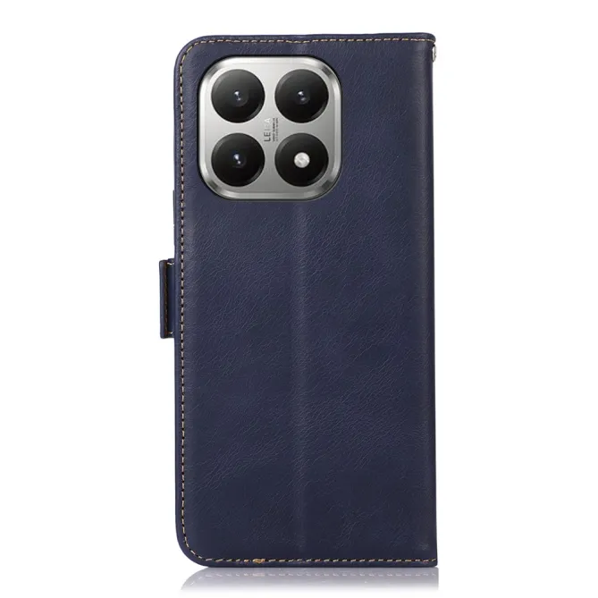 Housse Xiaomi 17T Pro Cuir Véritable RFID Porte-Cartes