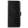 Housse Xiaomi 17T Pro cuir véritable aspect croco