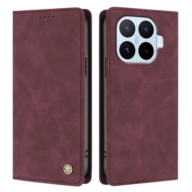 Housse rabat Xiaomi 17T Pro simili cuir suédé anti-RFID