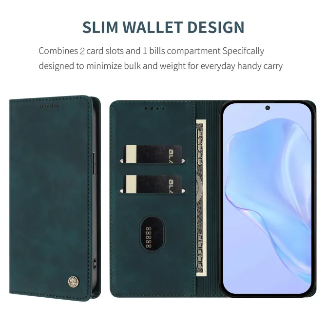 Housse rabat Xiaomi 17T Pro simili cuir suédé anti-RFID