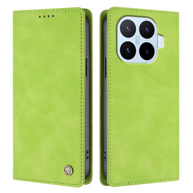 Housse rabat Xiaomi 17T Pro simili cuir suédé anti-RFID