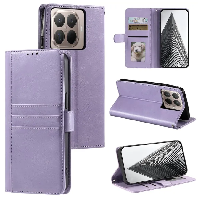 Housse Xiaomi 17T Pro Portefeuille Maxi Simili Cuir avec Dragonne