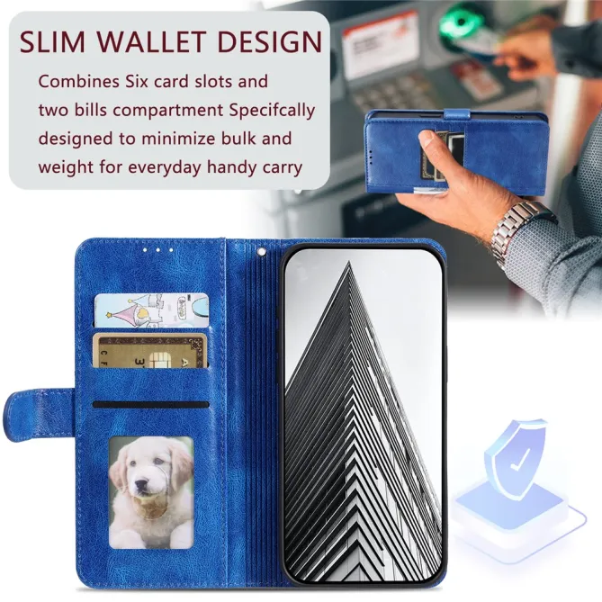 Housse Xiaomi 17T Pro Portefeuille Maxi Simili Cuir avec Dragonne