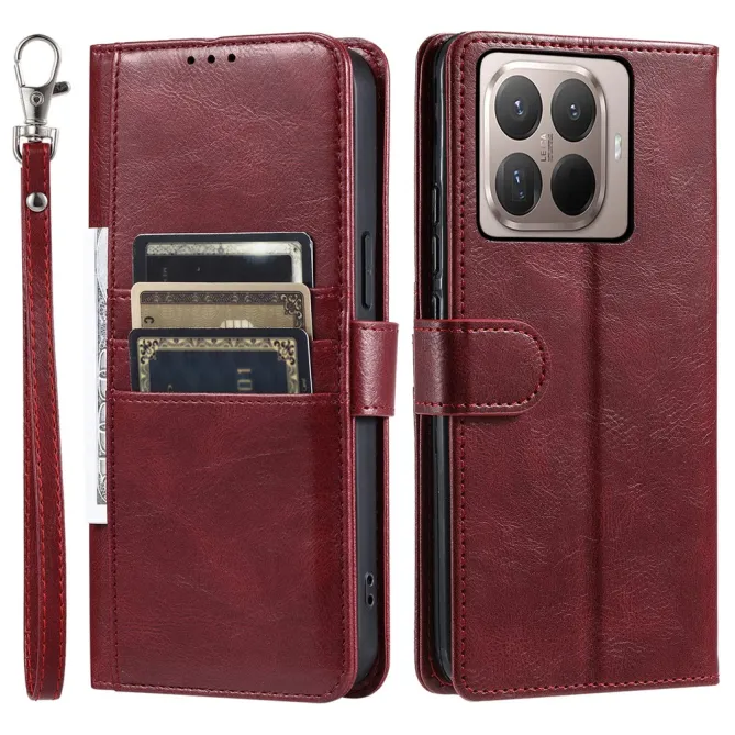 Housse Xiaomi 17T Pro Portefeuille Maxi Simili Cuir avec Dragonne