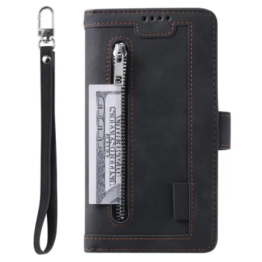 Housse Xiaomi 17T Pro zippée 9 cartes simili cuir dragonne