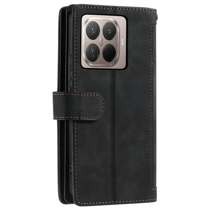 Housse Xiaomi 17T Pro zippée 9 cartes simili cuir dragonne