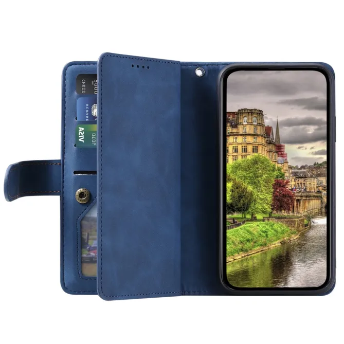 Housse Xiaomi 17T Pro zippée 9 cartes simili cuir dragonne