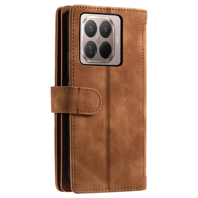 Housse Xiaomi 17T Pro zippée 9 cartes simili cuir dragonne