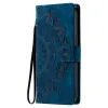 Housse Xiaomi 17T Pro Mandala Relief Simili Cuir avec Dragonne