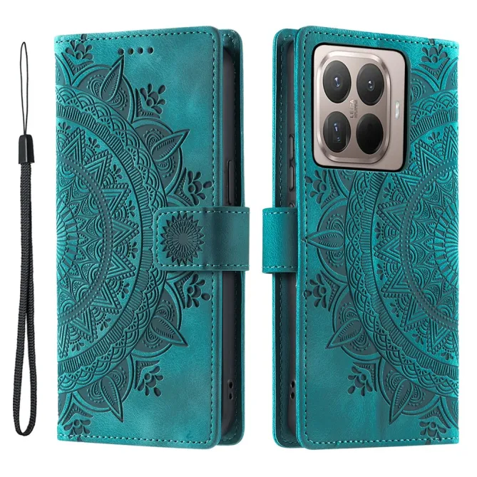 Housse Xiaomi 17T Pro Mandala Relief Simili Cuir avec Dragonne